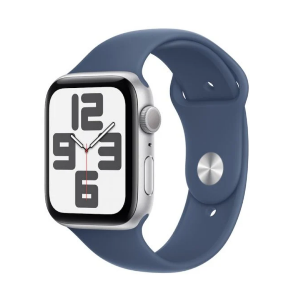 Apple Watch SE GPS 40mm Silver Aluminum Case with Denim Sport Band