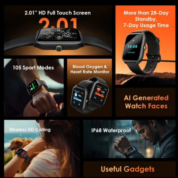 Second image of Oraimo Watch 5 Lite Smart Watch
